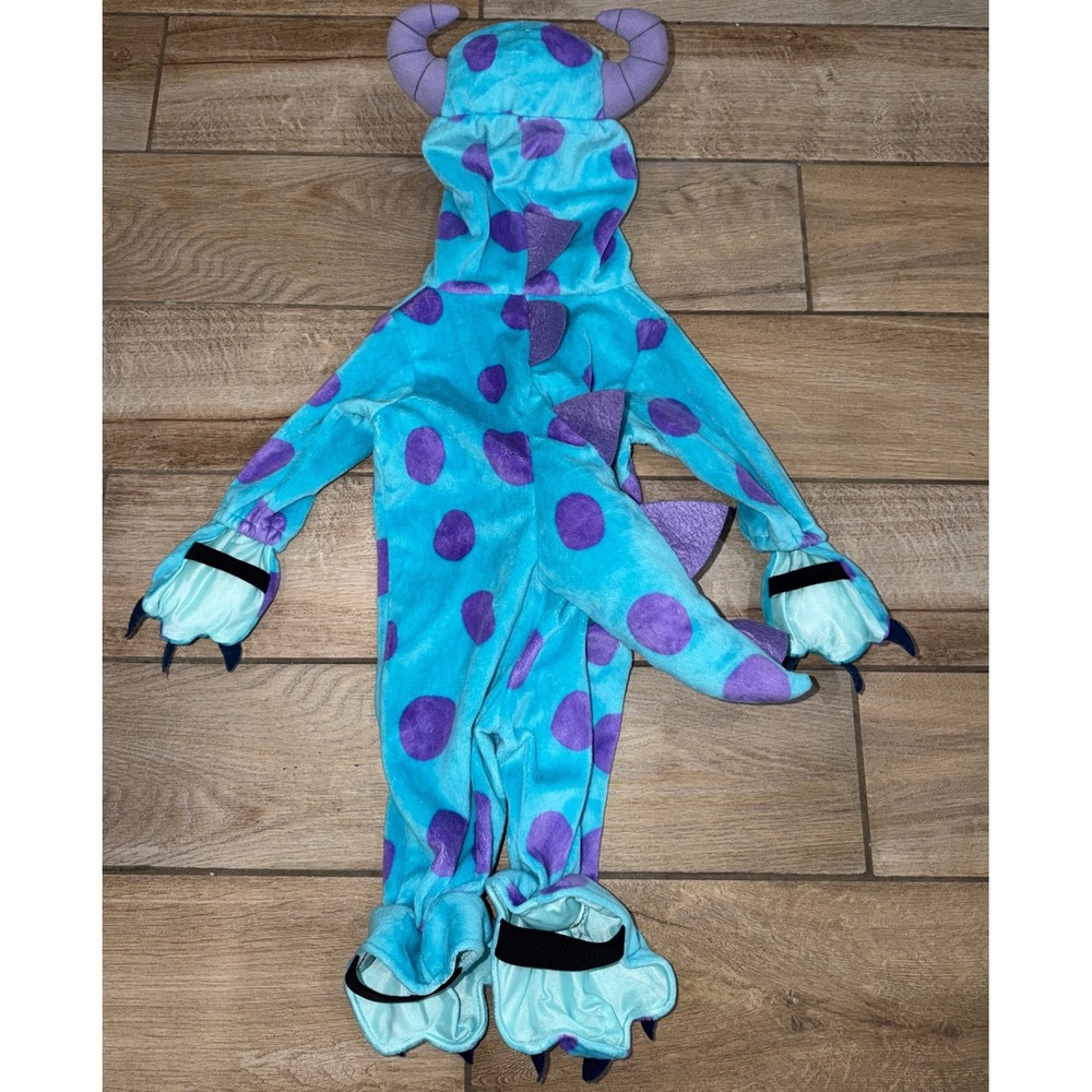 Disney Pixar Monsters Inc Sulley Costume Jumpsuit Blue Purple 3-6m Toys R Us - Picture 3 of 6